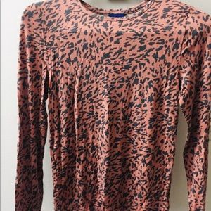 Leopard print Full sleeve blouse women's